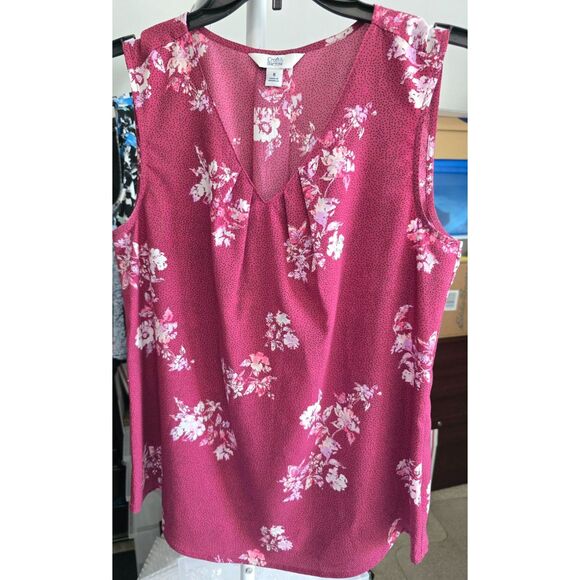 Flowy Croft & Barrow Floral Sleeveless top - Never Worn - Picture 2 of 8